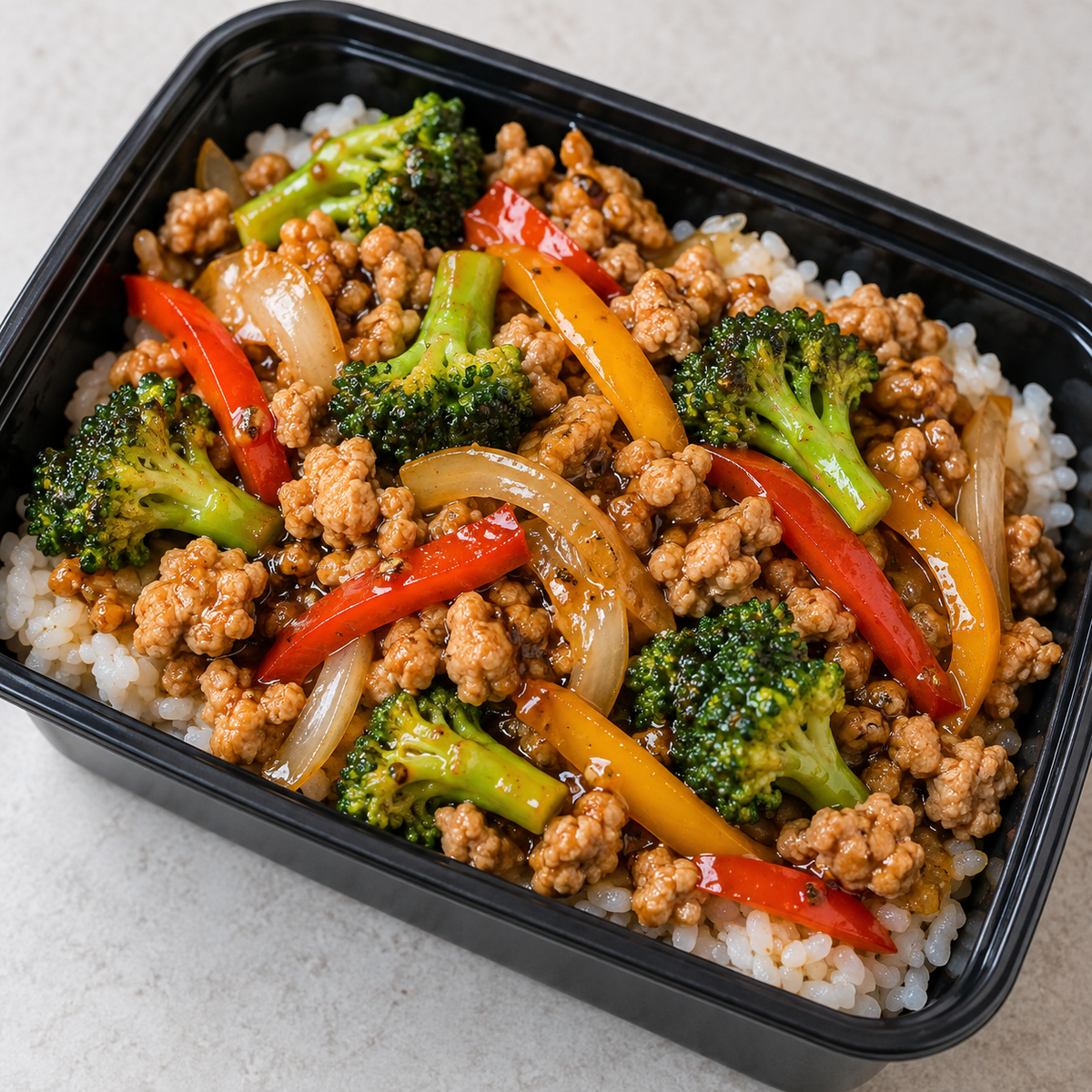 Turkey teriyaki stir-fry