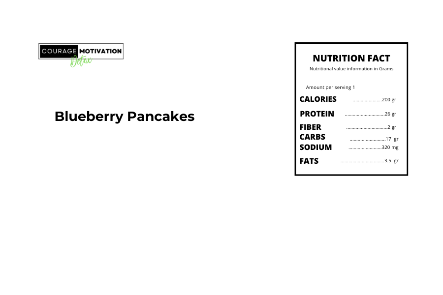 Blueberry High Protein Pancakes