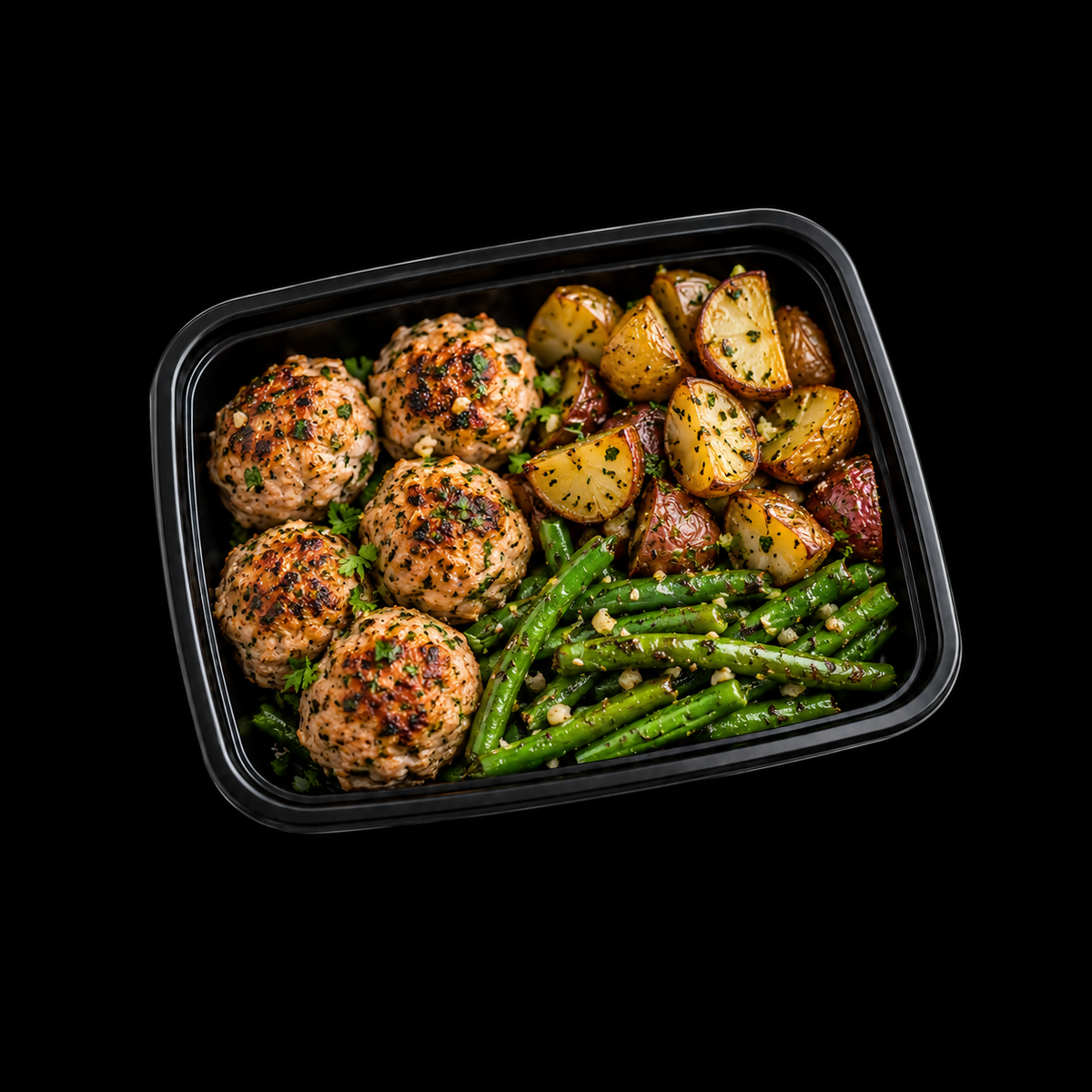 Turkey Meatballs & Roasted potatoes