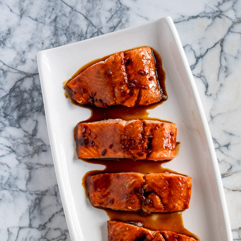 Garlic Honey Glazed Salmon