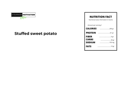 Stuffed Sweet Potato With Chicken