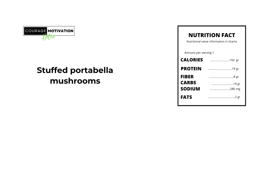 Portobello Stuffed Mushrooms