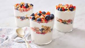 Dairy free cashew milk yogurt parfait