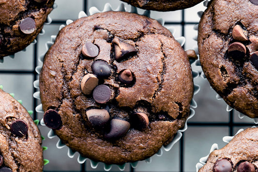 Plant based chocolate protein muffin