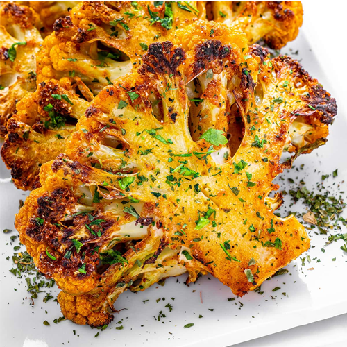 Pan-Seared Seasoned Cauliflower Steak
