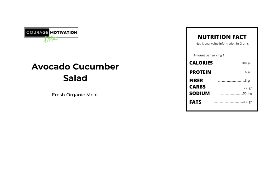 Avocado Cucumber Salad