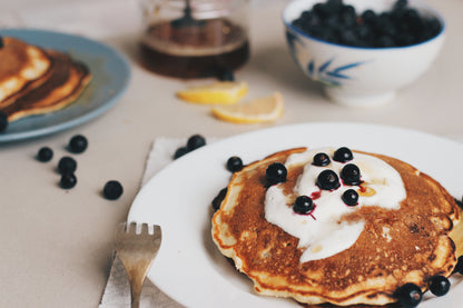 Blueberry High Protein Pancakes