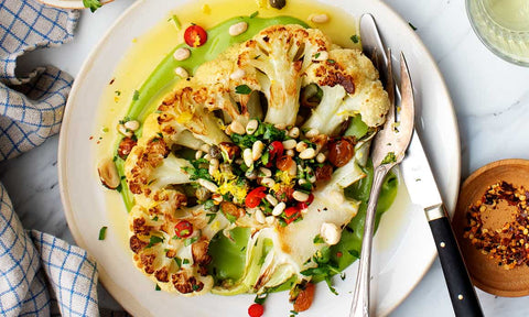 Pan-Seared Seasoned Cauliflower Steak