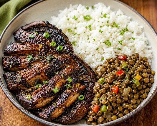 Jerk portobello mushrooms